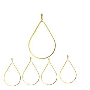 قاب برنجی رزین اپوکسی طرح اشک مجموعه 5 عددی