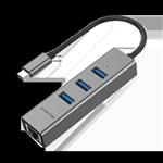 هاب USB-C به و LAN لنشن مدل C23S 