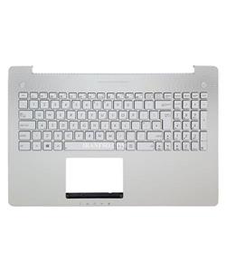 کیبورد لپ تاپ ایسوس N550 نقره ای-با قاب C-با بک لایت N550 With Frame C Notebook Keyboard