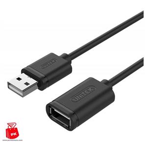 کابل افزایش طول USB یونیتک مدل Y-C447 طول 0.5 متر مبدل USB به USB یونیتک مدل Y-C447GBK طول 0.5 متر