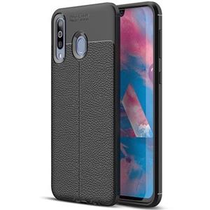 قاب ژله ای طرح چرم موبایل مناسب برای گوشی سامسونگ Galaxy M30 Non Brand Auto Focus Jelly Case Samsung 