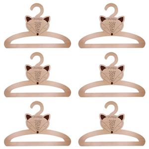 چوب لباسی نوزاد مدل روباه کد C02 مجموعه 6 عددی