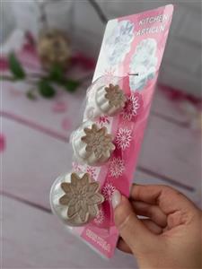 کاتر فشاری شیرینی پزی خورشیدی ۳ سایزی کیان کالا