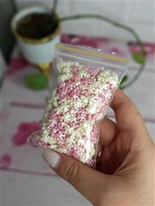 ترافل برفی سفید صورتی وزن 40 گرم