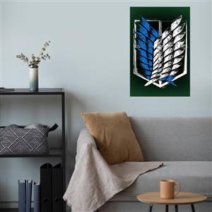 پوستر گوفی مدل بال های آزادی انیمه اتک آن تایتان طرح AOT Attack on Titan Anime Flag کد SCOUTS63
