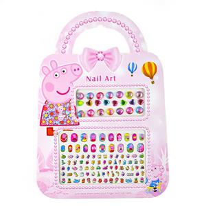 برچسب لنز ناخن مدل pepa pig