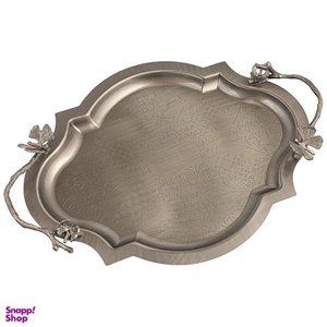 سینی سالی نو مدل بیضی گوشه دار طرح پروانه کد 6084