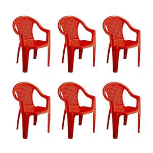 صندلی ناصر پلاستیک کد 812 مجموعه 6 عددی