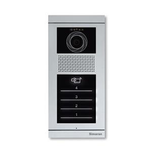 پنل آیفون تصویری لمسی کارتی 4 واحدی سیماران مدل فرداد VFBT4