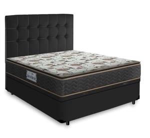 تختخواب باکس هتلی ثابت (اقتصادی) سایز 160 دونفره به همراه تاج طرح مربع سایز 160*200