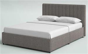 تختخواب باکس هتلی ثابت (اقتصادی) سایز 160 دونفره به همراه تاج طرح عمودی