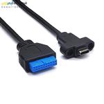 کابل تبدیل USB 3.0 20Pin به Type-C کامپیوتر مدل USB 3.0 20Pin to USB 3.1 Type-C Front Panel Extension Cable