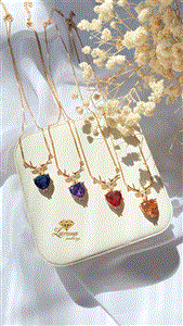 گردنبند گوزن قلبی(کد N48)