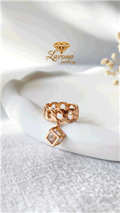 انگشتر آویز مکعب ژوپینگ(کد R40)