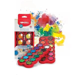 آبرنگ 24 رنگ فونزل مدل school
