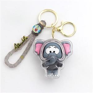 سرکلیدی و آویز کیف سیلیکونی شیشه ای فیل 30964