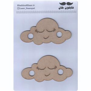 موتیف چوبی طرح ابر کد P018