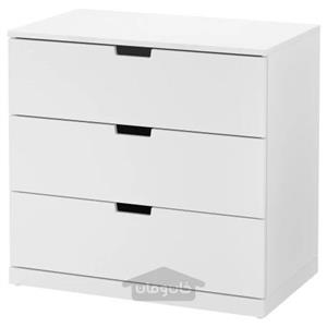 دراور 3 کشو سفید ایکیا مدل IKEA NORDLI کد 69239495