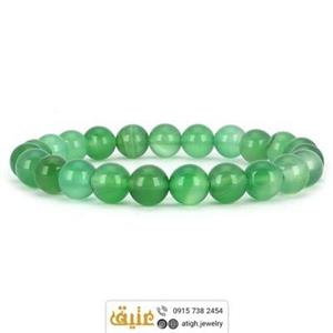 دستبند عقیق سبز طبیعی
