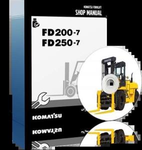 کاتالوگ راهنما (شاپ منوال) لیفتراک کوماتسو مدل FD200-7 و FD250-7