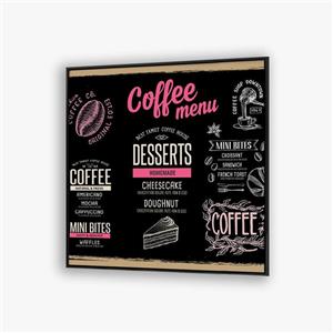 تابلو کافی شاپ طرح منو کافه F12017300