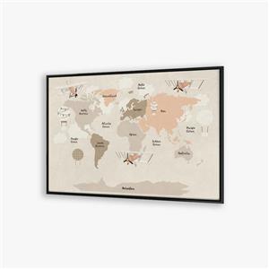 تابلو کودک نقشه کشورها F10188700