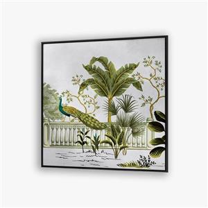 تابلو طاووس و باغ F10160600