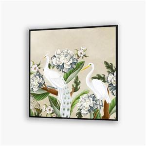 تابلو گل و طاووس F10190600