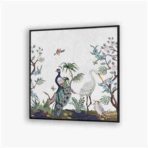 تابلو گل و طاووس F10264100