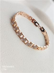 دستبند زنانه نگین دار طلایی مارک ژوپینگ رنگ ثابت ضد حساسیت آبکاری شده با کیفیت کد 1216510