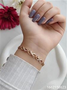 دستبند زنانه مارک ژوپینگ نگین دار طرح بی نهایت رنگ ثابت آبکاری طلا ضدحساسیت کیفیت عالی کد 1216335