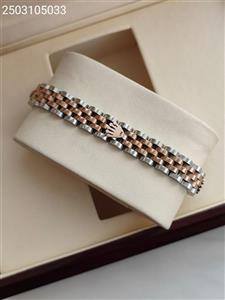 دستبند مردانه استیل رولکس کیفیت عالی رنگ ثابت ضدحساسیت کد 1216023