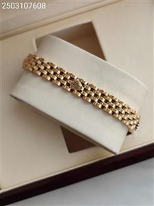 دستبند مردانه استیل رولکس کیفیت عالی رنگ ثابت ضدحساسیت کد 1216027