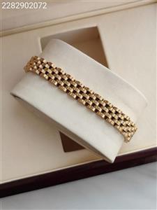 دستبند مردانه استیل رولکس کیفیت عالی رنگ ثابت ضدحساسیت کد 1216028