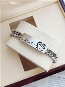 دستبند مردانه استیل طرح رولکس رنگ ثابت کد 1216062