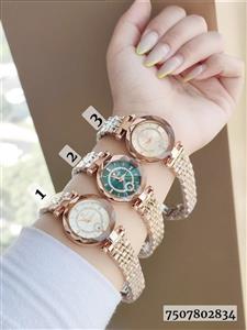 ساعت زنانه مارک Poedagar رنگ ثابت تقویم دار دوقفله مخفی کد 1919893