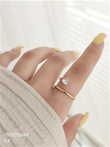 انگشتر زنانه ژوپینگ نگین دار با کیفیت رنگ ثابت ضد حساسیت کد 2015922