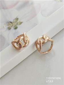 انگشتر زنانه ژوپینگ طرح زنجیر ضد حساسیت آبکاری شده رنگ ثابت با کیفیت کد 2015879