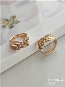 انگشتر زنانه شیک مارک ژوپینگ طرح زنجیر نگین دار ضد حساسیت آبکاری شده رنگ ثابت با کیفیت کد 2015873