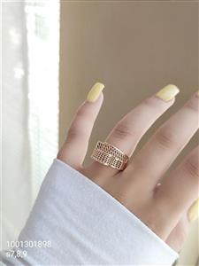 انگشتر زنانه ژوپینگ مدل توری رنگ طلایی ضد حساسیت آبکاری شده رنگ ثابت با کیفیت کد 2015875