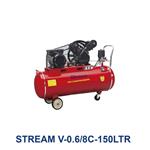 کمپرسور 150 لیتری استریم مدل STREAM V-0.6/8C-150LTR