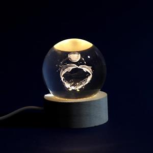 گوی چراغ خواب فانتزی دلفین های عاشق 36804