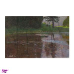 کاغذ کادو ترمه طراحان ایده مدل صبح کنار برکه از کلیمت کد art0082