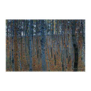 کاغذ کادو ترمه طراحان ایده مدل جنگل راش از کلیمت کد art0085