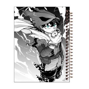 دفتر مشق 100 برگ مدل انیمه My Hero Academia طرح میدوریا کد H125