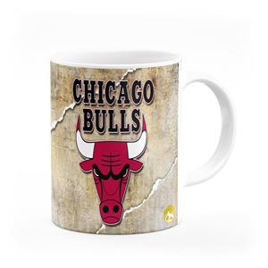 ماگ هومرو طرح بسکتبال تیم شیکاگو بولز Chicago Bulls مدل MG5041