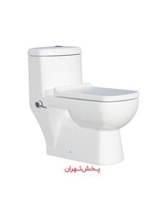 توالت فرنگی چینی نام مدل ژوپیتر سفید بیده دار درجه یک
