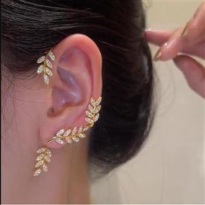 گوشواره ایرکاف خوشه گندم نگین دار کد 623