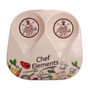 زیر قاشقی مهروز مدل F 805 طرح Chef Elements 