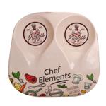 زیر قاشقی مهروز مدل F-805 طرح Chef Elements